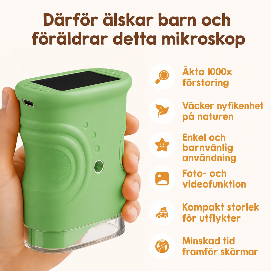 Äventyrsmikroskop som present