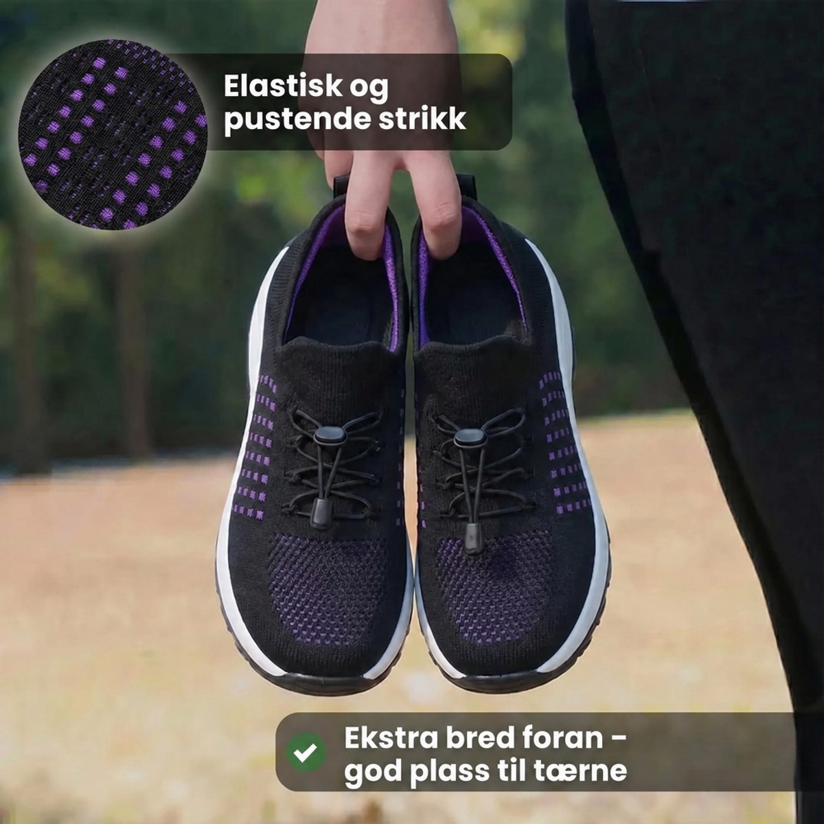 Elastisk og pustende strikk