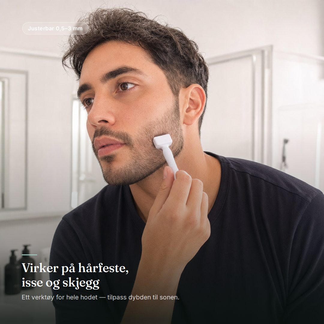 Folix Derma Pen på skjegg