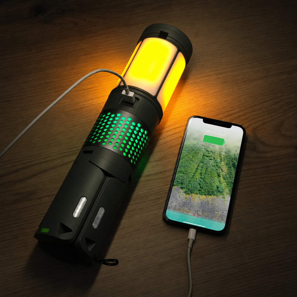 Rover Campinglamp X met RGB-sfeerlicht en ingebouwde powerbank